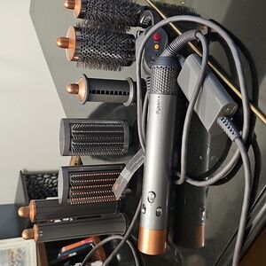 Dyson Hair Styling Set with Copper and Gray Finish
